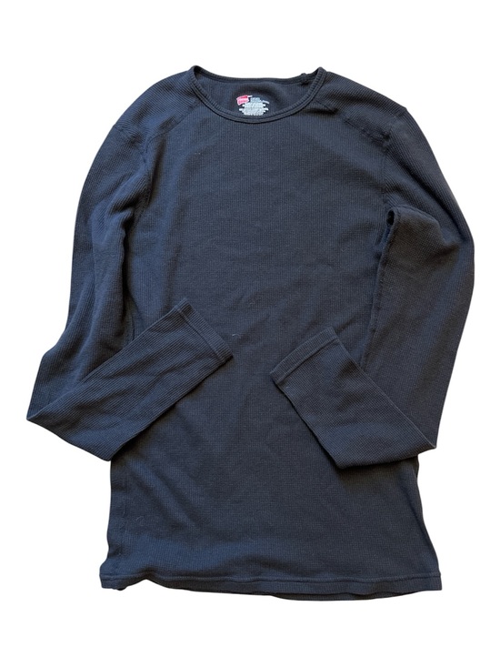 Hanes Other - Hanes Men's Waffle Knit Thermal Shirt Black Medium Long Sleeve Base Layer